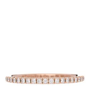 TIFFANY & CO 18K Yellow Gold METRO Diamond FULL Eternity Ring